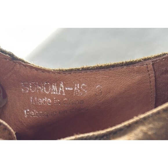 Jeffrey Campbell Bootie Womens 8 Brown Leather Sonoma Studded Wingtip Ankle Boot - Picture 6 of 10